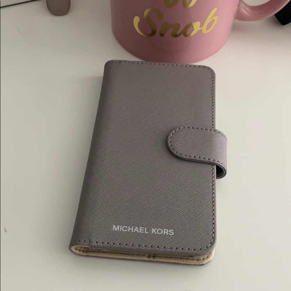 Michael Kors saffiano leather folio case iPhone X